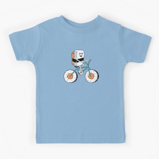 Discover Sushi bicycle Kids T-Shirt