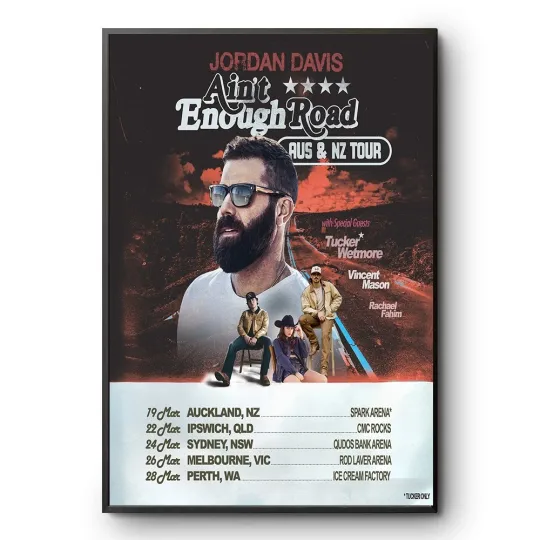 Discover Jorda Davis Aint Enough Road Tour in Australia & New Zealand tour 2026 Poster
