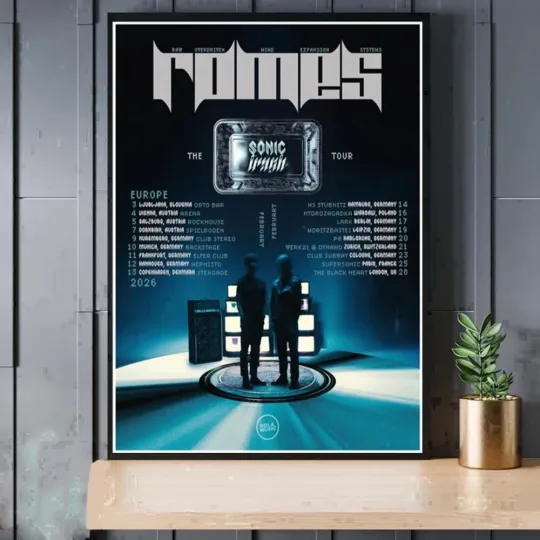 Discover Romes The Sonic Trash Tour 2026 Poster