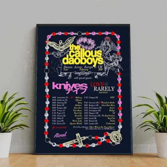 Discover The Callous Daoboys Heaven Across Europe And UK Tour For February 2026 Poster