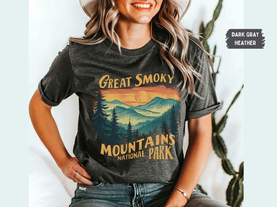Great Smoky Mountains Shirt, Tennessee T-Shirt, Great Smoky Mountains National Park tee, Great Smoky Mountains Shirt, Hiking Shirt Granola Girl