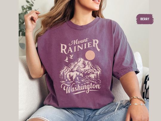 Mount Rainier National Park T-Shirt, Vintage Washington Shirt, Mount Rainier National Park gifts, Camping gift
