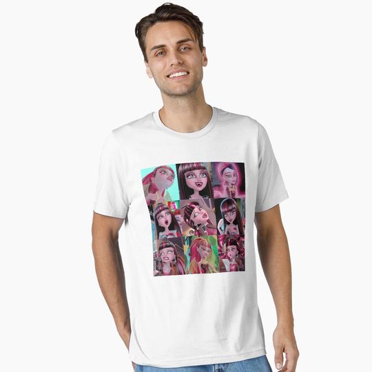 Draculaura Icons Essential T-Shirt – Fun Cartoon Inspired Casual Graphic Tee