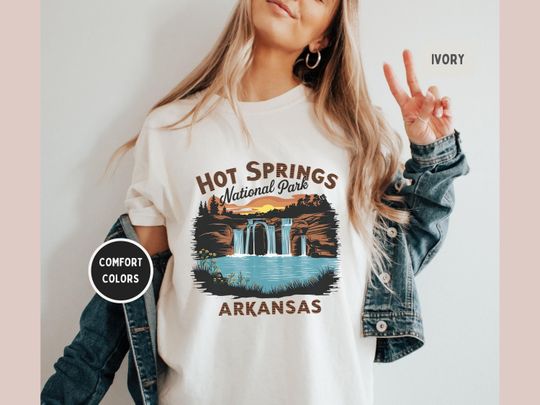 Discover Vintage Hot Springs National Park shirt, Arkansas tshirt, Hot Springs National Park gifts, Retro Arkansas Souvenir, Sweatshirt, Hiking&nbsp;gift