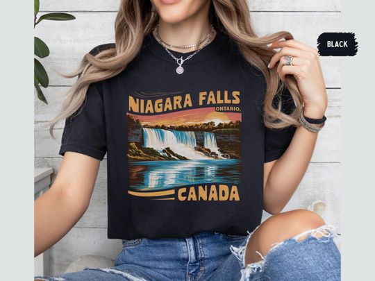 Discover Niagara Falls Ontario Canada Comfort Colors Shirt Niagara Falls Souvenir Canada Tee New York State travel tee Niagara Falls Gift Family Trip