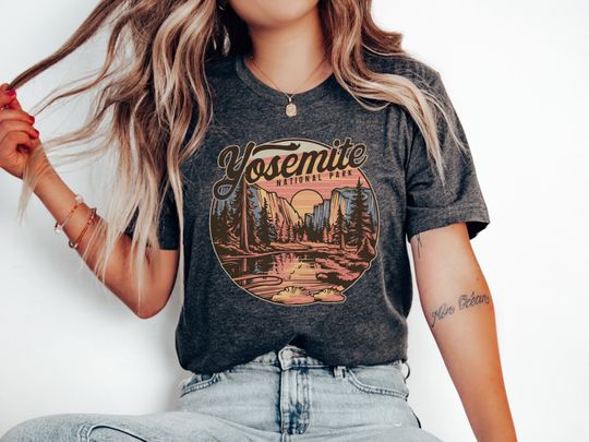 Discover Yosemite Vintage T-Shirt, Yosemite National Park Shirt, Yosemite Retro Tshirt