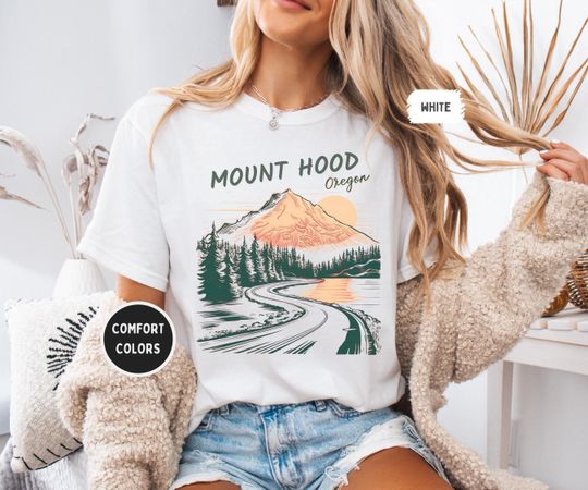 Discover Mount Hood Oregon T-Shirt, Nature Lover Tee, Outdoor Enthusiast Gift, Mountain Tee