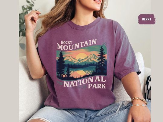 Discover Rocky Mountain T-Shirt, Rocky Mountain National Park Shirt, Vintage Colorado State tee, Rocky Mountains Camping Trip, Hiking tee