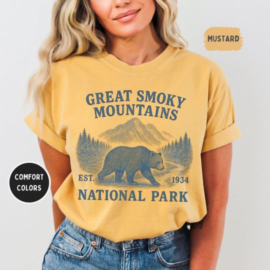 Discover Retro Great Smoky Mountains National Park T-shirt, Mountain Shirt, Nature Lover Gift
