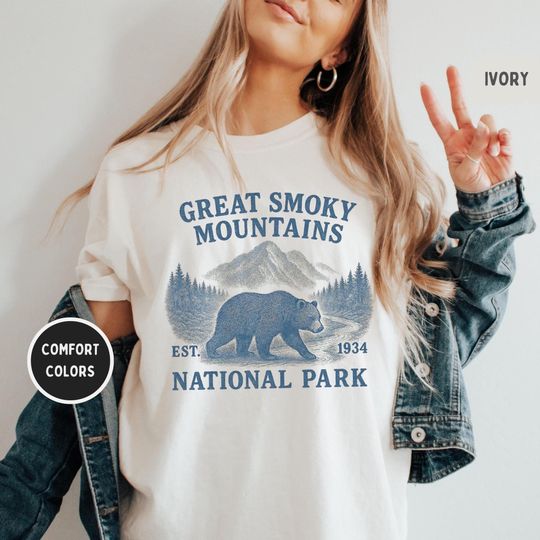 Discover Retro Great Smoky Mountains National Park T-shirt, Mountain Shirt, Nature Lover Gift