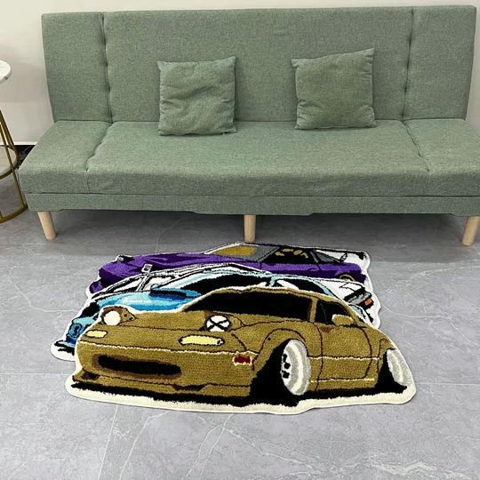 Discover Custom sports car 3d rug