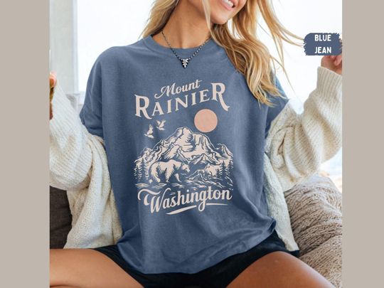 Discover Mount Rainier National Park shirt, Vintage Washington Tshirt, Mount Rainier National Park gifts Mount Rainier Souvenir Hiking&nbsp;Camping gift