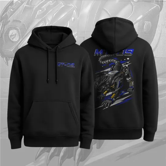 Discover Yamaha MT-09 2021-2023 Panther Motorcycle Hoodie for Riders