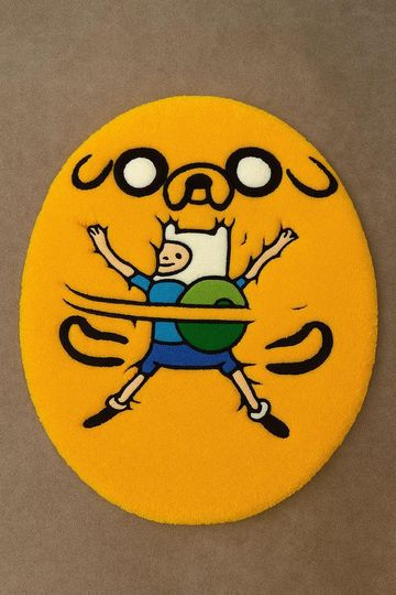 Discover Hand-Tufted Cartoon Style Rug  Inspired by Adventure Heroes  Fun Pop Culture Decor