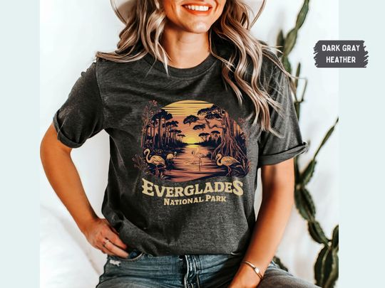 Discover Everglades National Park shirt, Florida State Tshirt, Summer Vintage Beachy tee, Travel Lover Gift, Oversize Beach t shirt, Florida Souvenir