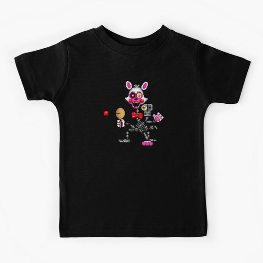 FNAF World - Adventure Mangle - Pixel art Kids T-Shirt
