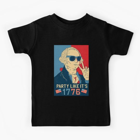 Discover Party Like its 1776 Kids T-Shirt