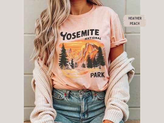 Discover Vintage Yosemite shirt, Yosemite T shirt, Yosemite National Park Sweatshirt, Yosemite Retro Tshirt, Yosemite Crewneck, Granola Girl gifts