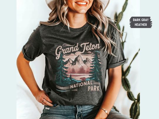 Grand Teton T-Shirt, Grand Teton National Park, Grand Teton Park Shirt, Hiking Shirt, Grand Teton gifts