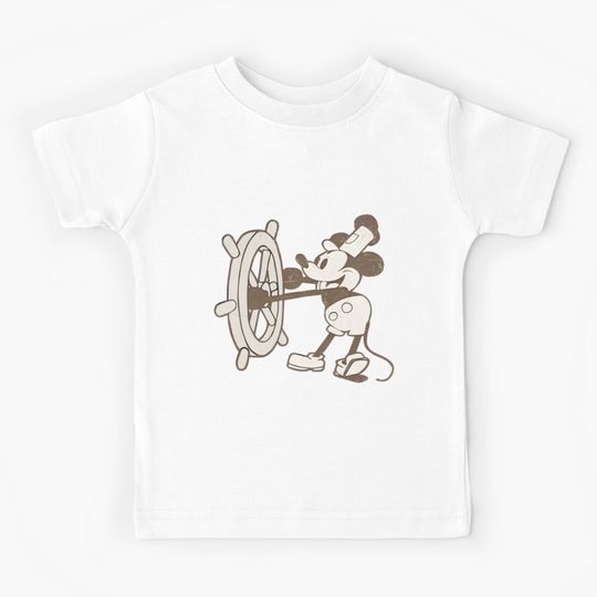 Discover Vintage Mouse at the Helm Kids T-Shirt
