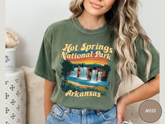 Hot Springs National Park T-Shirt, Hot Springs National Park gifts, Retro Arkansas Shirt, Badlands Tee