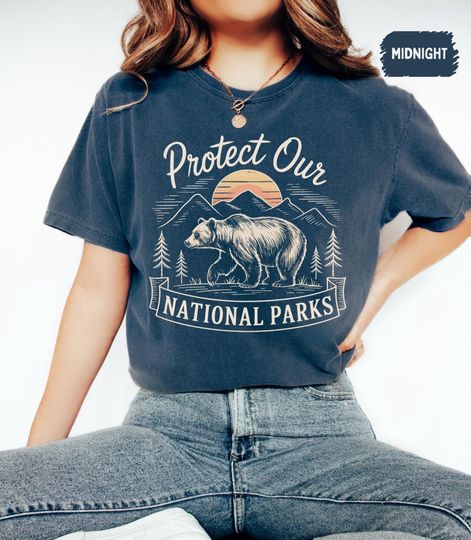 Discover National Parks Save T-Shirt, Nature Lover Gift, Outdoor Enthusiast Apparel