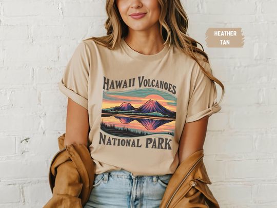 Hawaii Volcanoes National Park T-Shirt, Hawaii  Bachelorette Shirt, Vintage Aloha State gift, Vacation Trip, Kauai Hibiscus tee