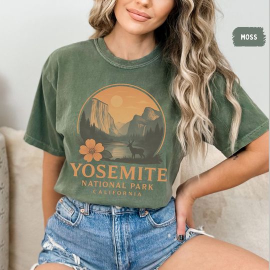 Discover Vintage Yosemite National Park T-Shirt, California Shirt, Hiking tee, Yosemite Family Trip, Yosemite Park gift, California Souvenir