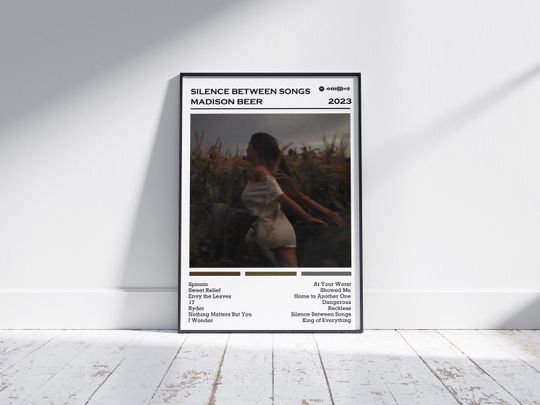 Discover Madison Beer Print | Silence Between Songs Album Poster | Music Poster | Album Cover Poster | Wall Decor | Music Gift | Room Decor