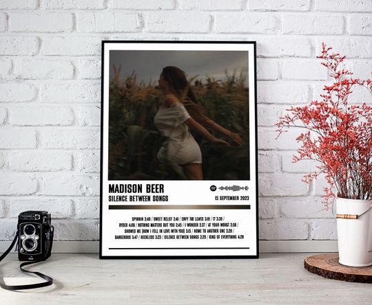 Discover Madison Beer Poster Print | Silence Between Songs Album Poster | Music Poster | Album Cover Poster | Wall Decor | Music Gift