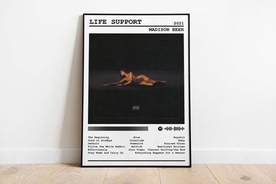 Discover Madison Beer Poster Print | Life Support Album Poster | Music Poster | Album Cover Poster | Wall Decor | Music Gift | Room Decor