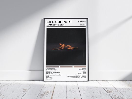 Discover Madison Beer Print | Life Support Album Poster | Music Poster | Album Cover Poster | Wall Decor | Music Gift | Room Decor