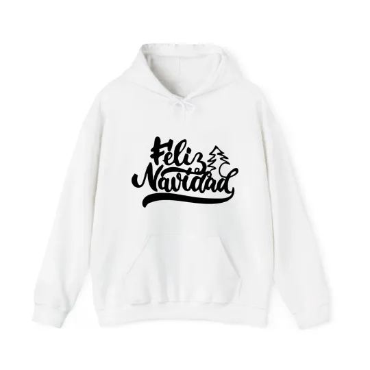 Discover Navidad Feliz Script Christmas Hoodie Sweater for Men Women