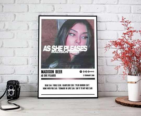 Discover Madison Beer Poster Print | As She Pleases Album Poster | Music Poster | Album Cover Poster | Wall Decor | Music Gift