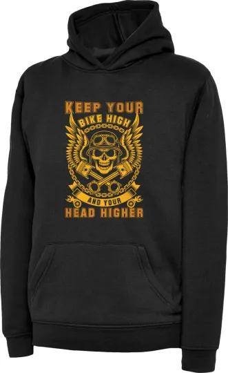 Discover Keep Your Bike High Hoodie for Biker Lovers and Adventure