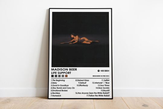 Discover Madison Beer Poster Print | Life Support Poster | Music Poster | Album Cover Poster | Wall Decor | Music Gift | Room Decor