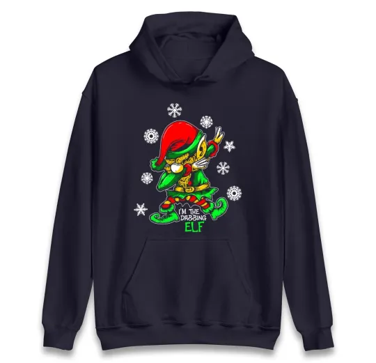 Discover Dabbing Elf Christmas Hoodie I'm the Dabbing Elf Hoodie, Xmas Festive Gift Top
