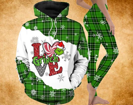 Discover Lover Funny Character Christmas 3D Hoodie and Leggings Set