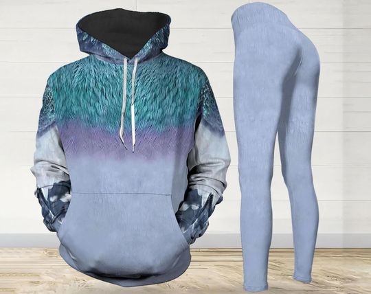 Discover Funny Pigeon Cosplay 3D Hoodie and Leggings Set