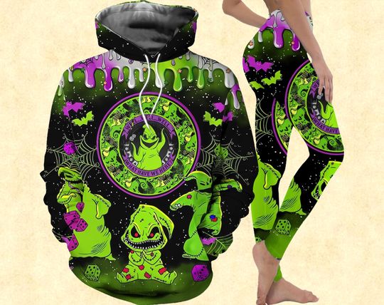 Discover Oogie Boogie Halloween 3D Hoodie and Leggings Set for Women