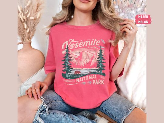 Discover Vintage Yosemite National Park Comfort Colors Shirt California Shirt Hiking tee Yosemite Family Trip Yosemite Park gift California Souvenir