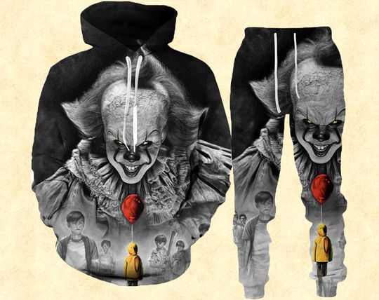 Discover Vintage It Chapter Two Halloween 3D Hoodie And Leggings Set, It Chapter Two 3D Hoodie And Leggings Set, Lover It Chapter Two 3D Hoodie.