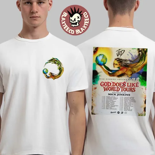 Discover Young Nudy God Does Like Paradise Tour 2026 World Tour Europe And UK T-Shirt