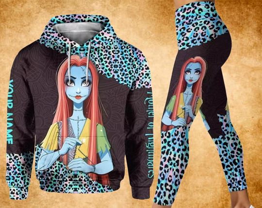 Discover Nightmare Before Christmas Sally 3D Hoodie And Leggings Set, Nightmare Before 3D Hoodie And Leggings Set, Lover Christmas Sally 3D Hoodie.