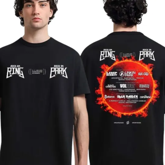 Rock Am Ring & Rock Im Park 2026 Full Lineup Tour Two Sided Tee