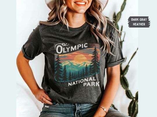 Discover Olympic National Park shirt Washington State Park tshirt Retro Olympic Park, Olympic Park Sweater Hiking tee Granola Girl gifts Camping Trip