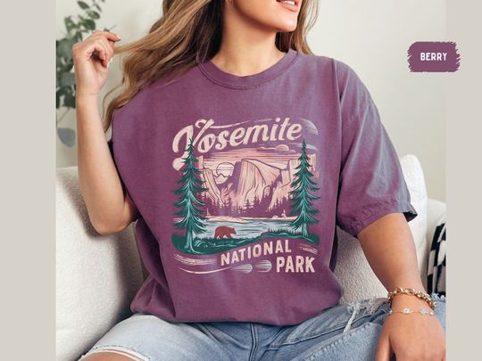 Discover Vintage Yosemite National Park Comfort Colors Shirt California Shirt Hiking tee Yosemite Family Trip Yosemite Park gift California Souvenir