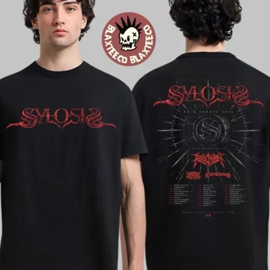 Discover Sylosis UK And Europe Tour 2026 Schedule Tour Dates Two Sided T-Shirt