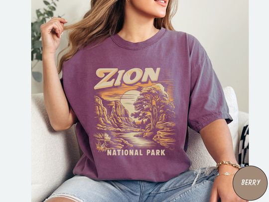 Discover Vintage Zion National Park T-shirt, Utah tshirt, Zion National Park gift, Zion National Park Shirt, Camping tee