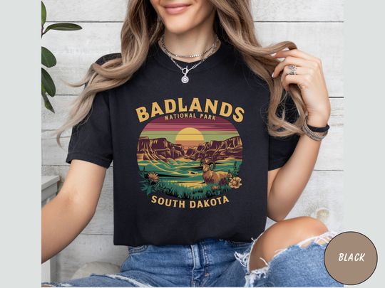 Discover Badlands National Park T-shirt, Vintage South Dakota Shirt, Badlands National Park gifts, Retro Dakota Shirt
